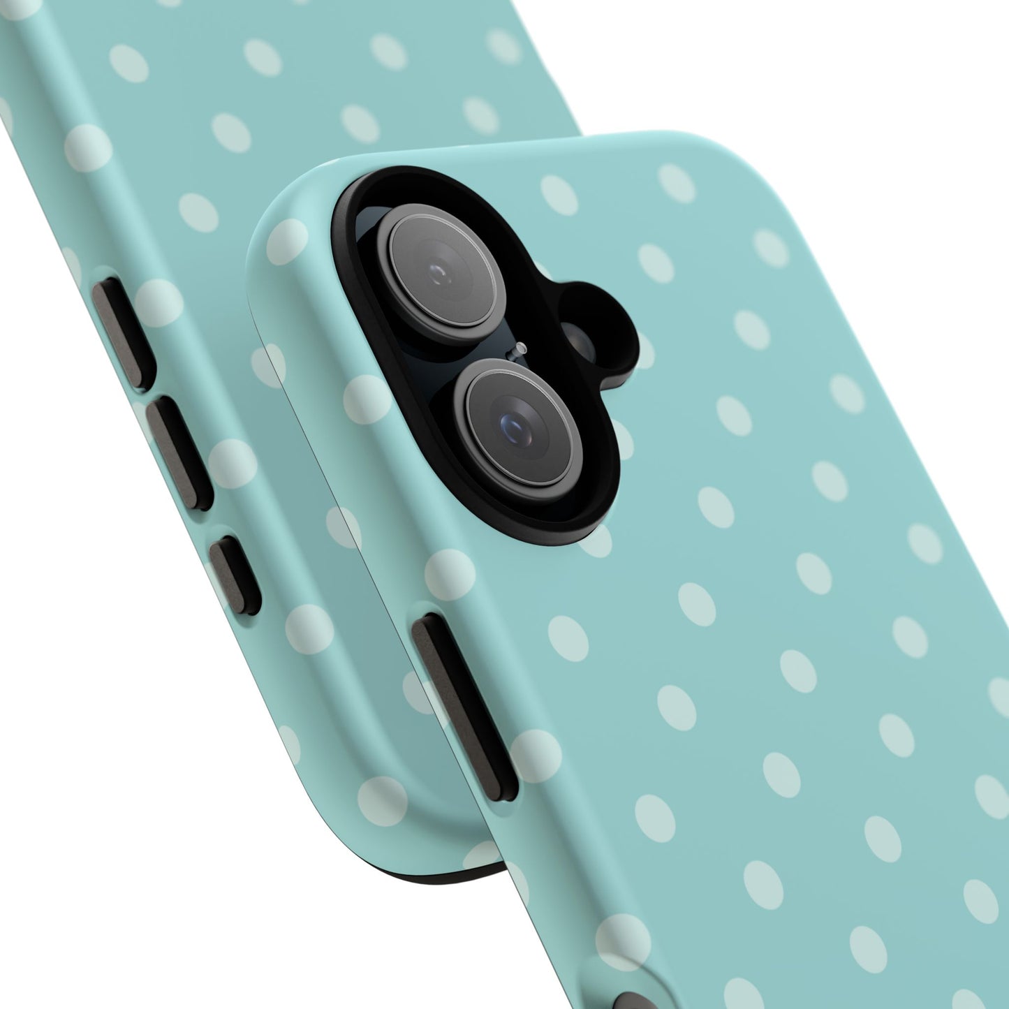 Teal Polka Dot iPhone Case