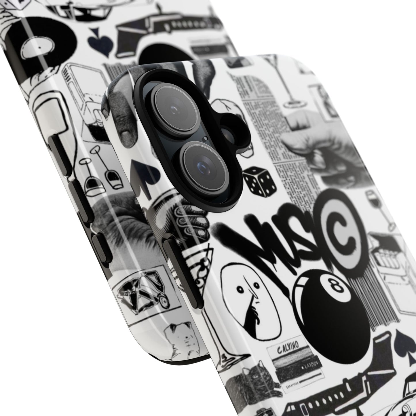 Black and White iPhone Case