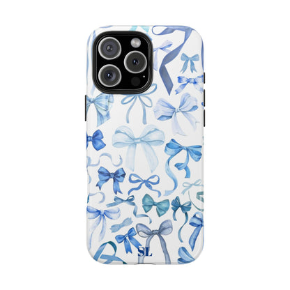 Blue Bows iPhone Case