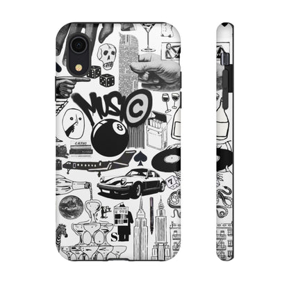 Black and White iPhone Case