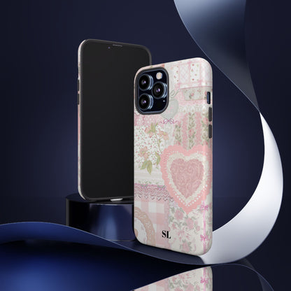 Blushing Floral Patchwork iPhone Case