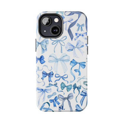 Blue Bows iPhone Case