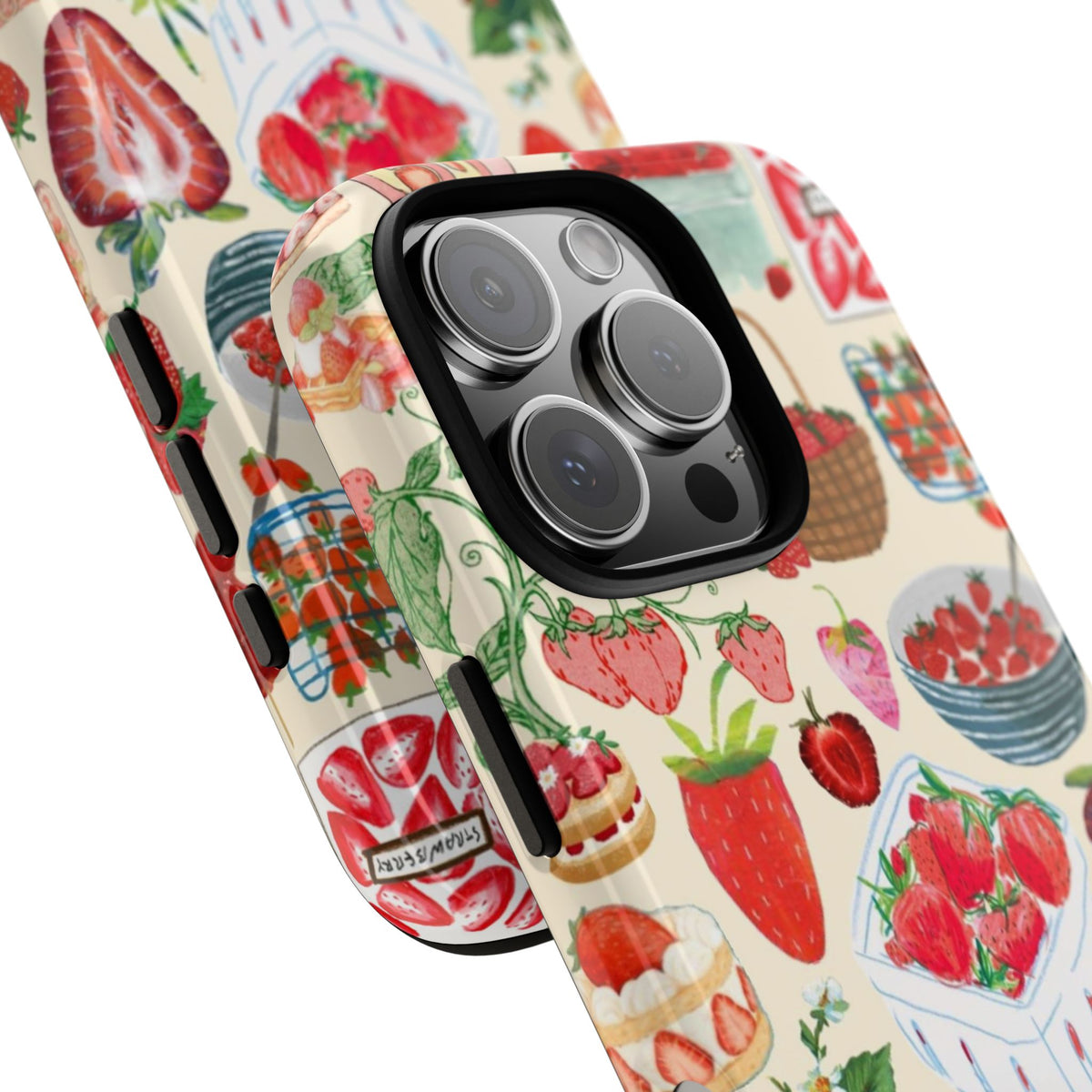 Strawberry Collage iPhone Case