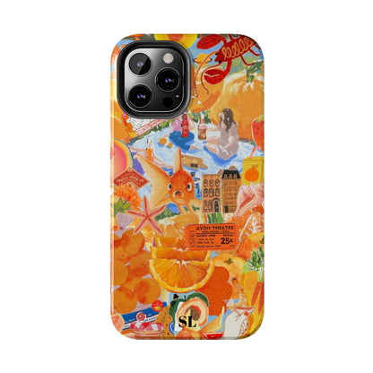 Orange Goldfish Collage iPhone Case