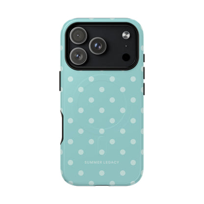 Teal Polka Dot MagSafe Case