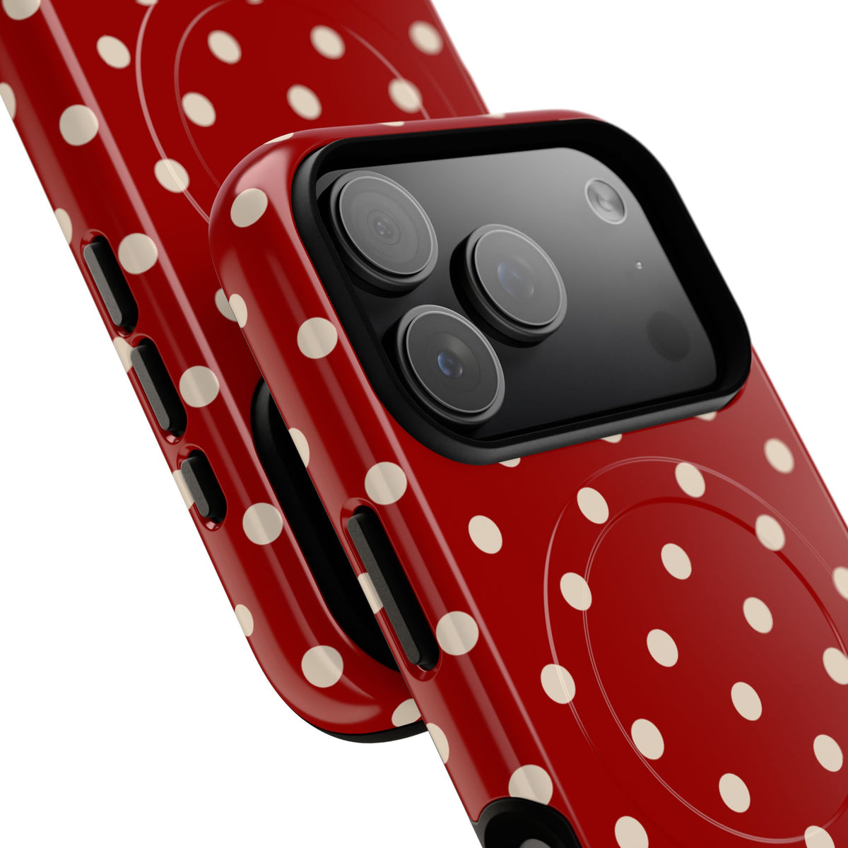 Crimson Polka Dot MagSafe Case