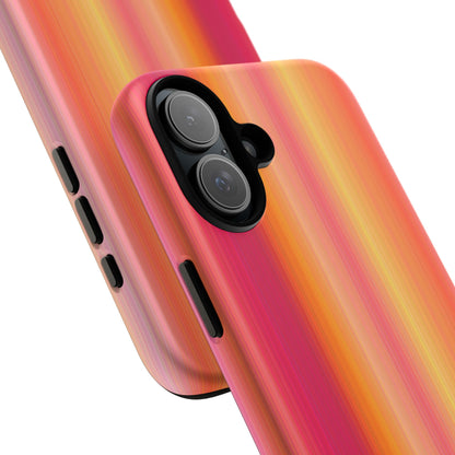 Amber Glow Ombre Stripe iPhone Case