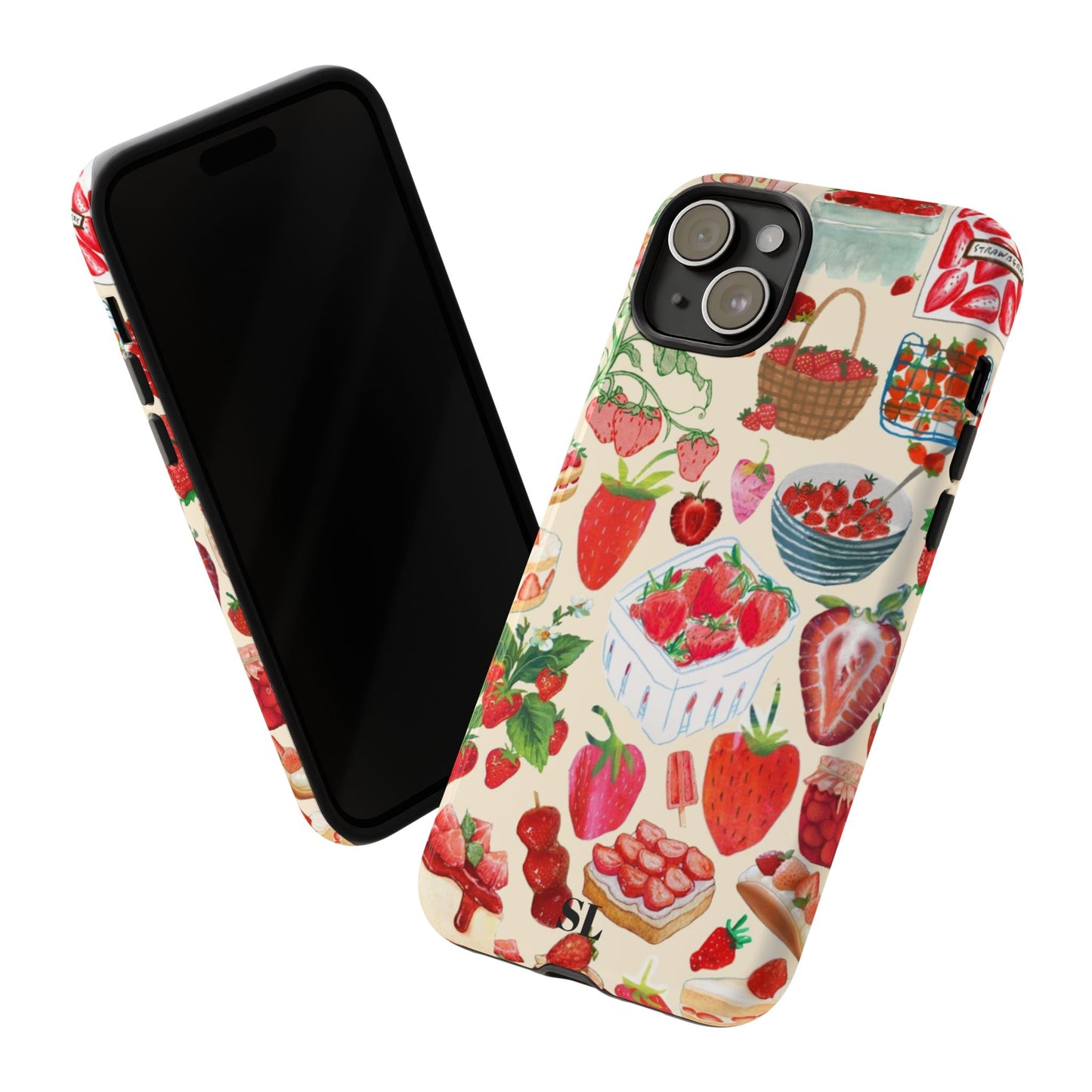 Strawberry Collage iPhone Case