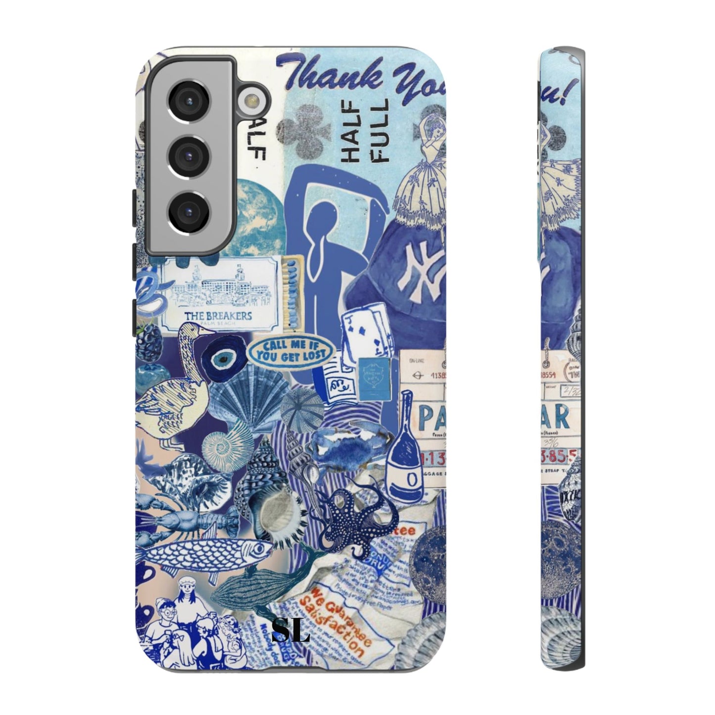 Blue Collage Samsung Case