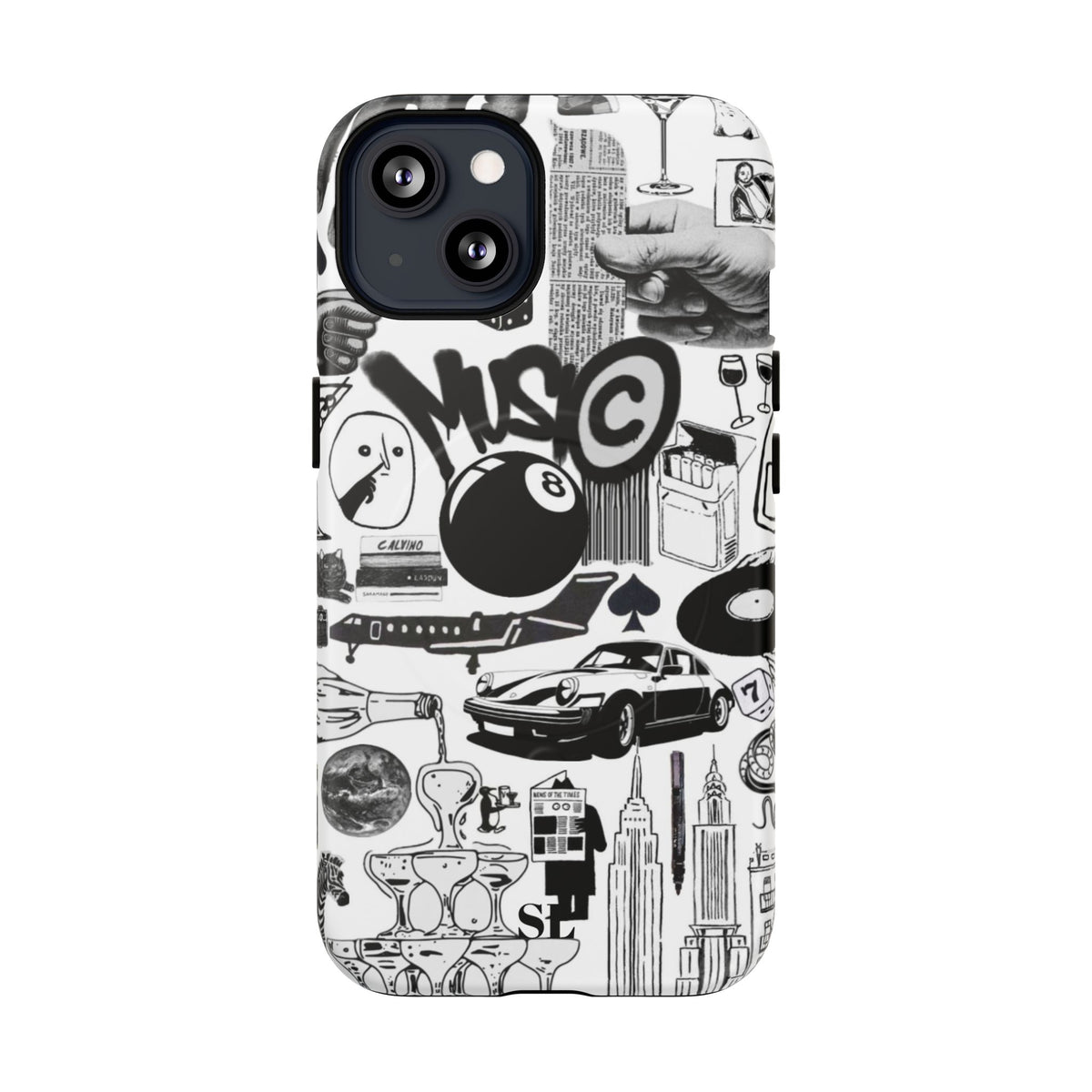 Black and White MagSafe Case