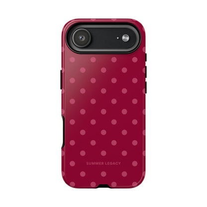 Berry Polka Dot iPhone Case
