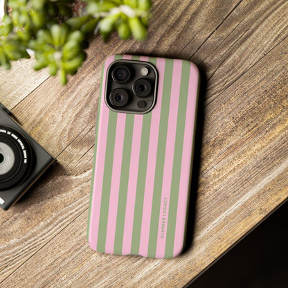 Guava Stripe iPhone Case