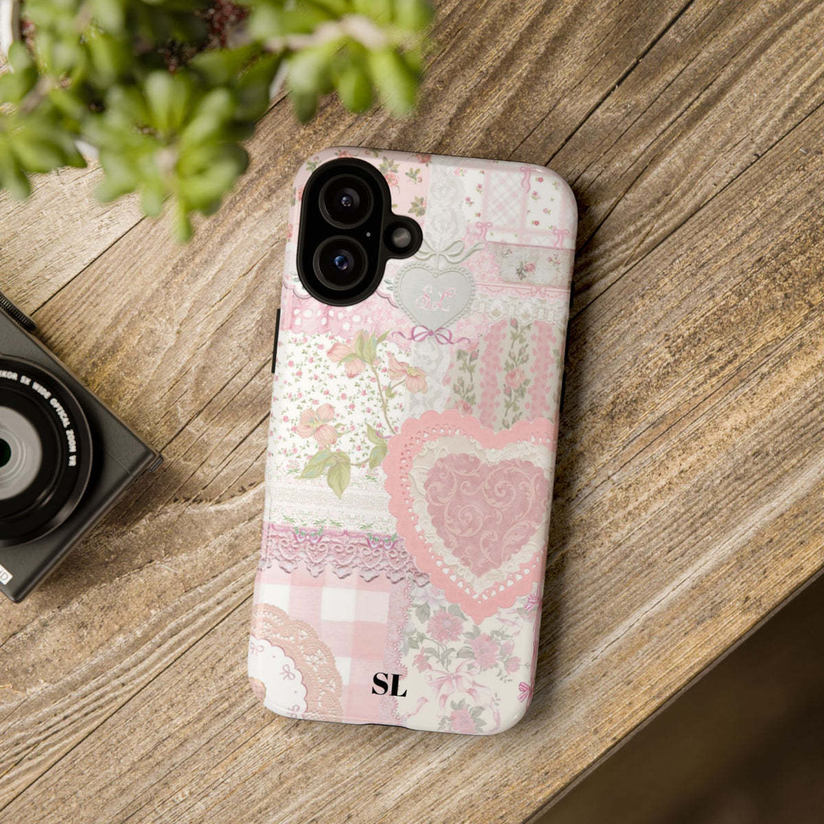 Blushing Floral Patchwork iPhone Case