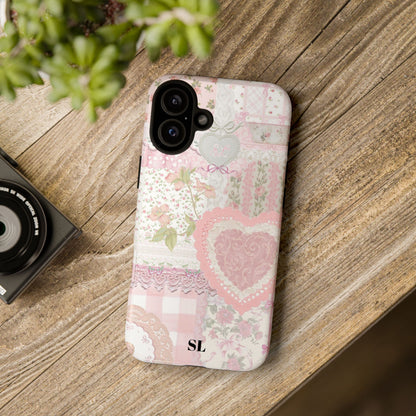Blushing Floral Patchwork iPhone Case