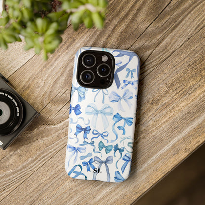 Blue Bows iPhone Case