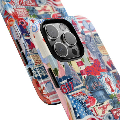 Red, White & Blue iPhone Case