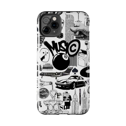 Black and White Collage iPhone Case