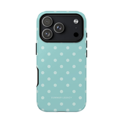 Teal Polka Dot iPhone Case