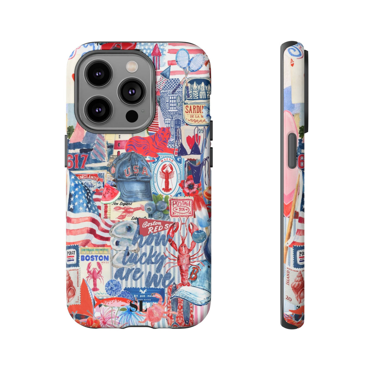Red, White & Blue iPhone Case