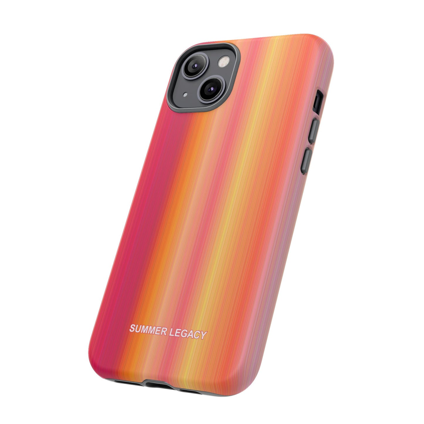 Amber Glow Ombre Stripe iPhone Case