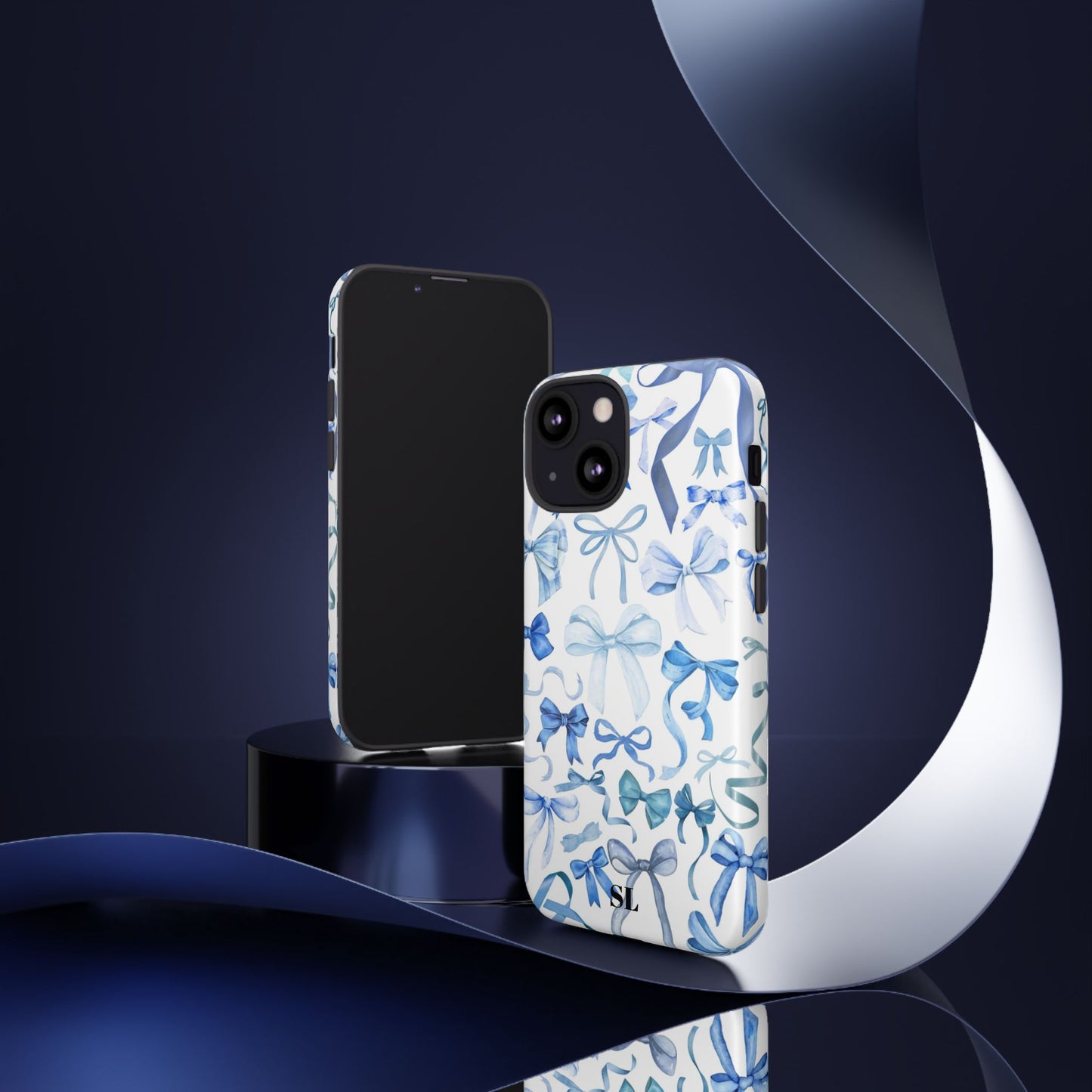 Blue Bows iPhone Case