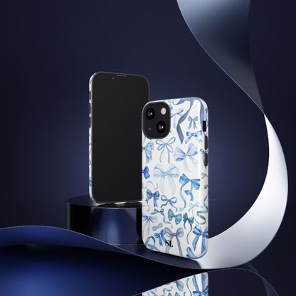 Blue Bows iPhone Case