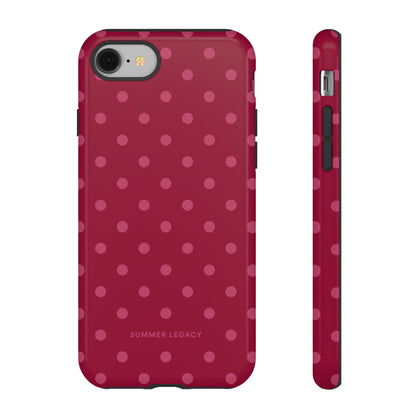 Berry Polka Dot iPhone Case