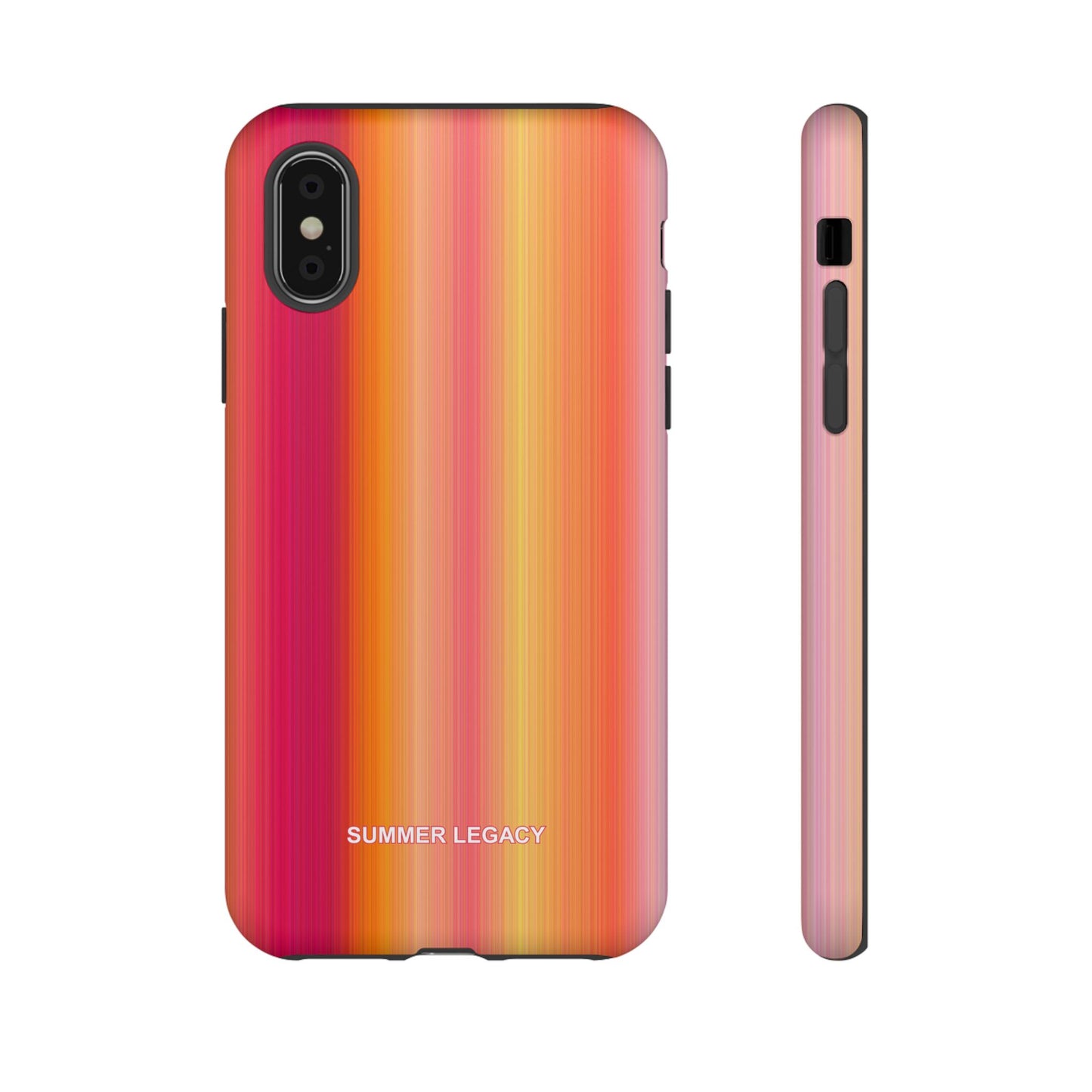 Amber Glow Ombre Stripe iPhone Case