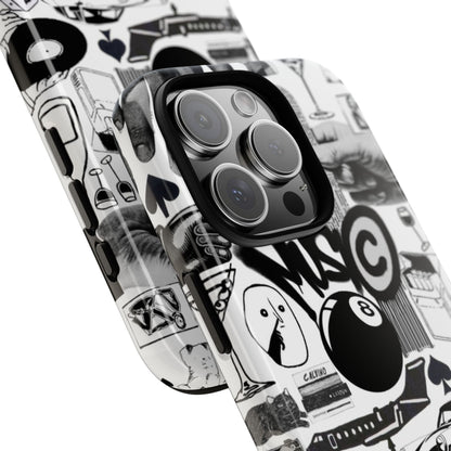 Black and White iPhone Case