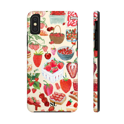 Strawberry Collage iPhone Case