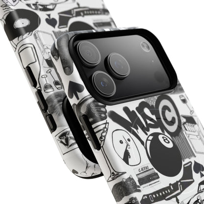 Black and White MagSafe Case