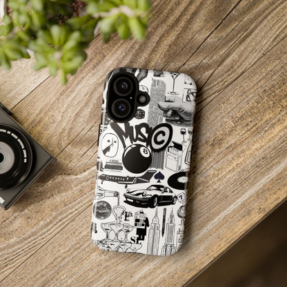 Black and White iPhone Case