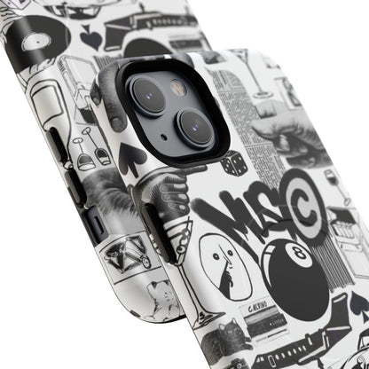 Black and White MagSafe Case