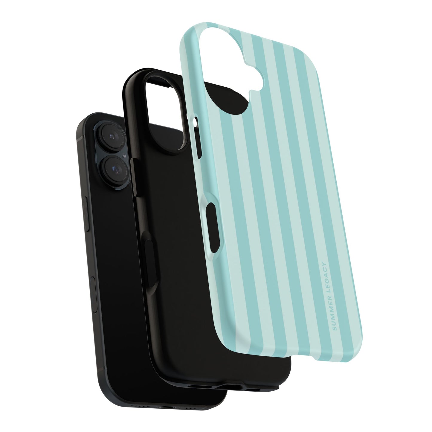 Teal Stripe iPhone Case