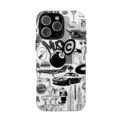Black and White iPhone Case