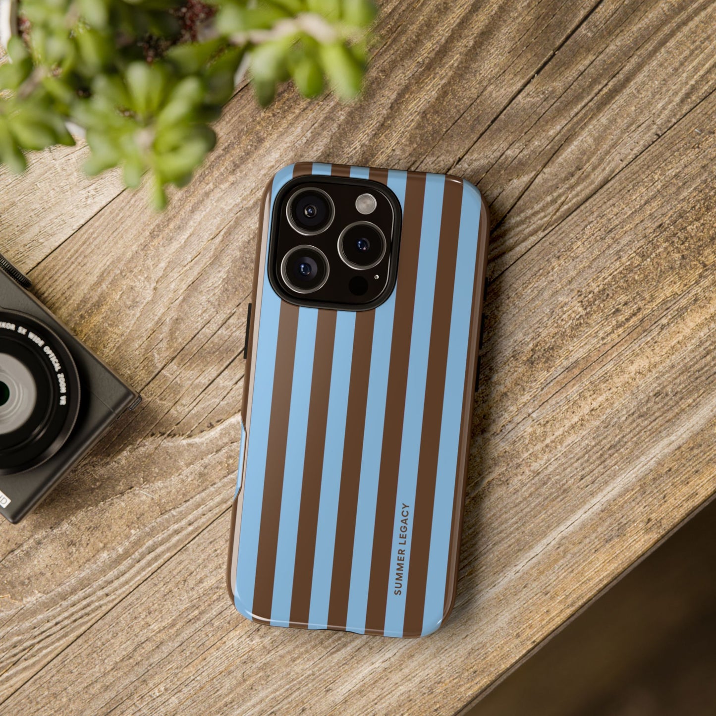 Mocha Stripe iPhone Case