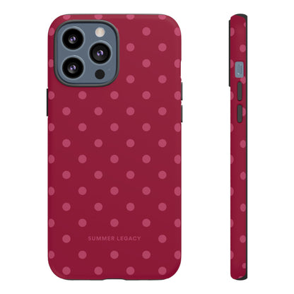 Berry Polka Dot iPhone Case