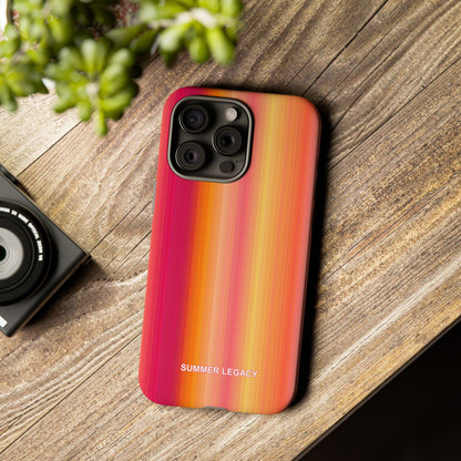 Amber Glow Ombre Stripe iPhone Case