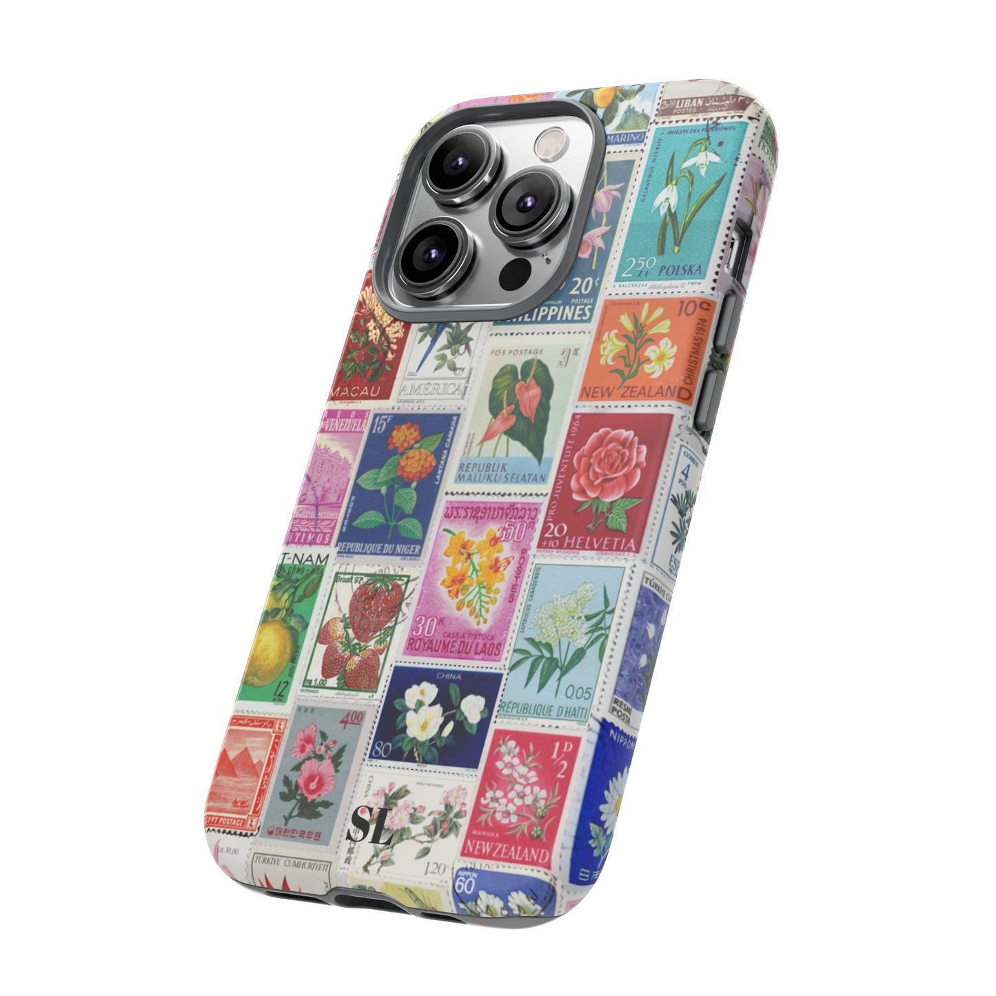 Postcard Stamps iPhone Case