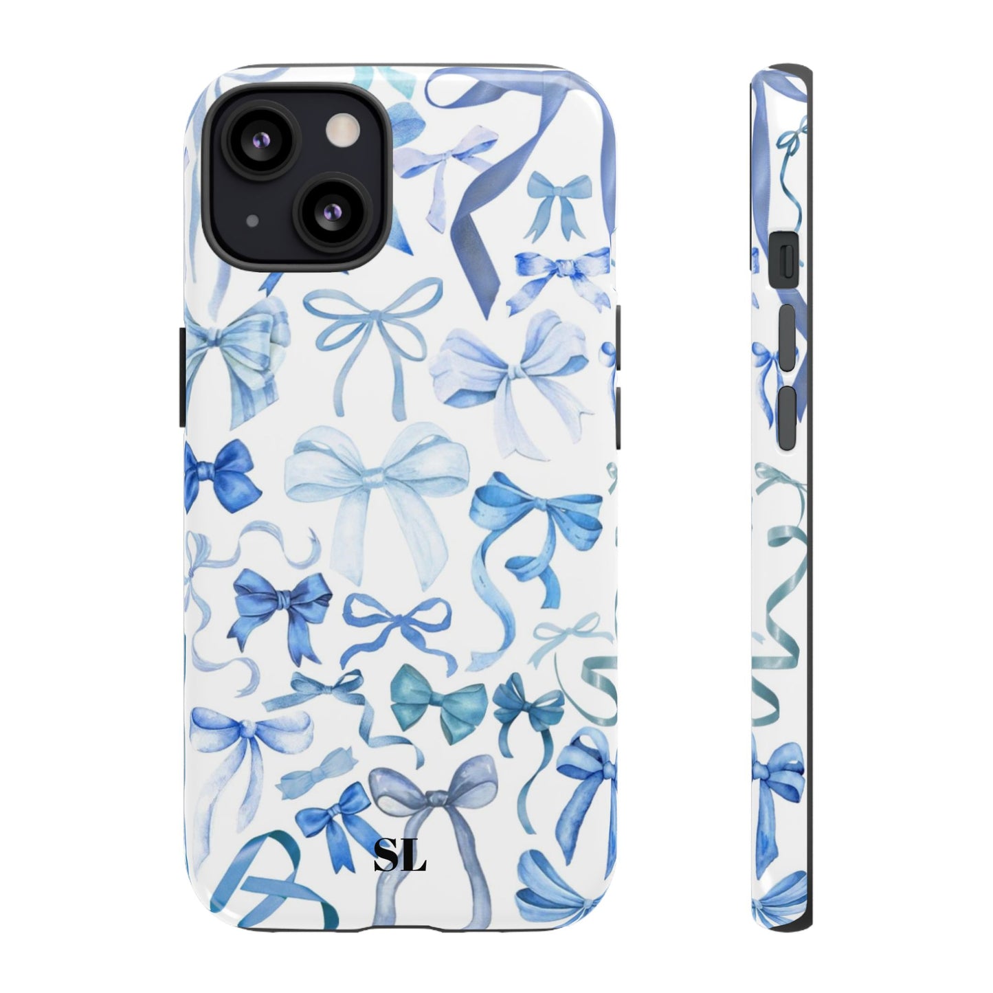 Blue Bows iPhone Case