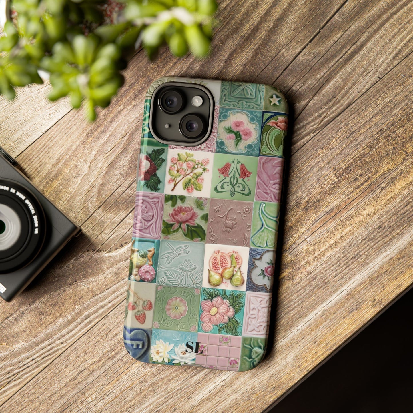 Garden Mosaic Tiles iPhone Case