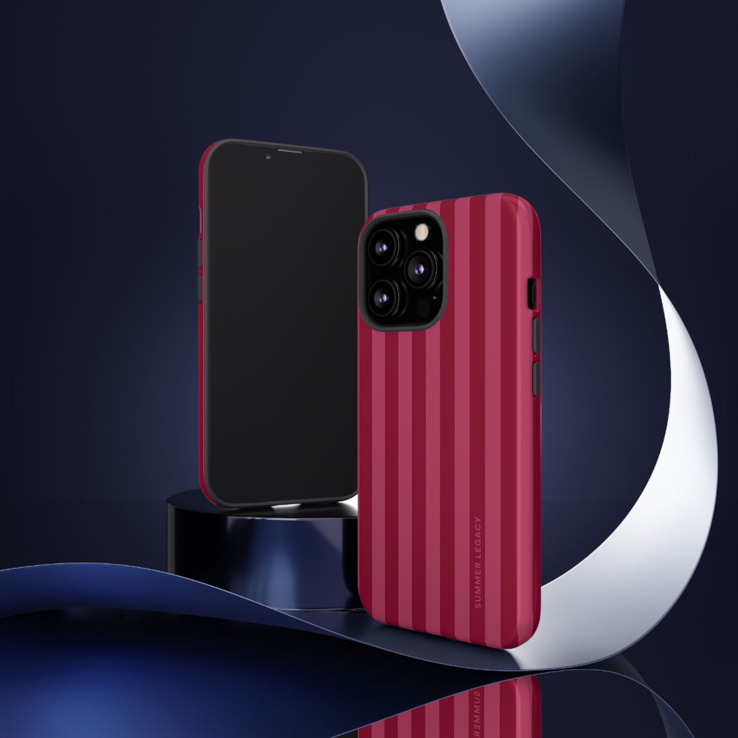 Berry Stripe iPhone Case