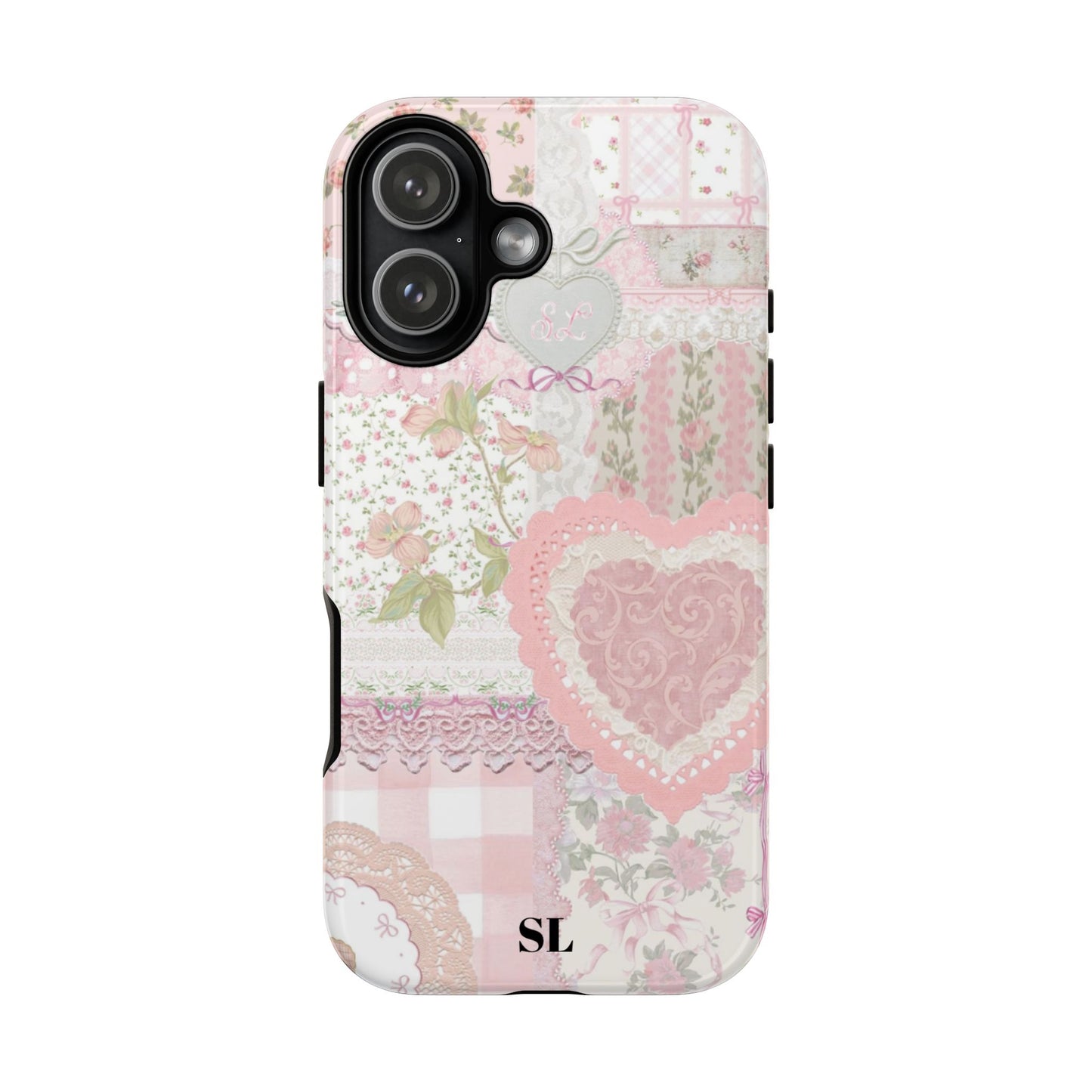 Blushing Floral Patchwork iPhone Case