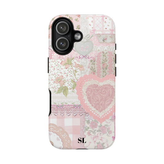 Blushing Floral Patchwork iPhone Case