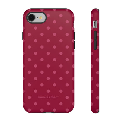 Berry Polka Dot iPhone Case