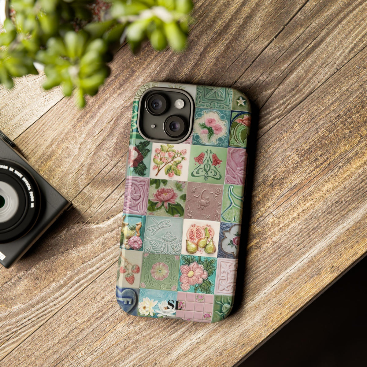 Garden Mosaic Tiles iPhone Case