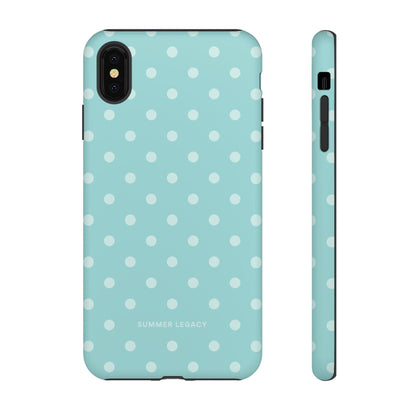 Teal Polka Dot iPhone Case