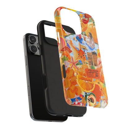 Orange Goldfish Collage iPhone Case