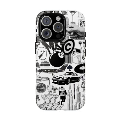 Black and White MagSafe Case