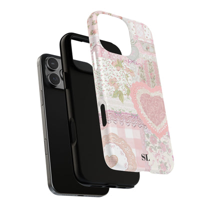 Blushing Floral Patchwork MagSafe Case